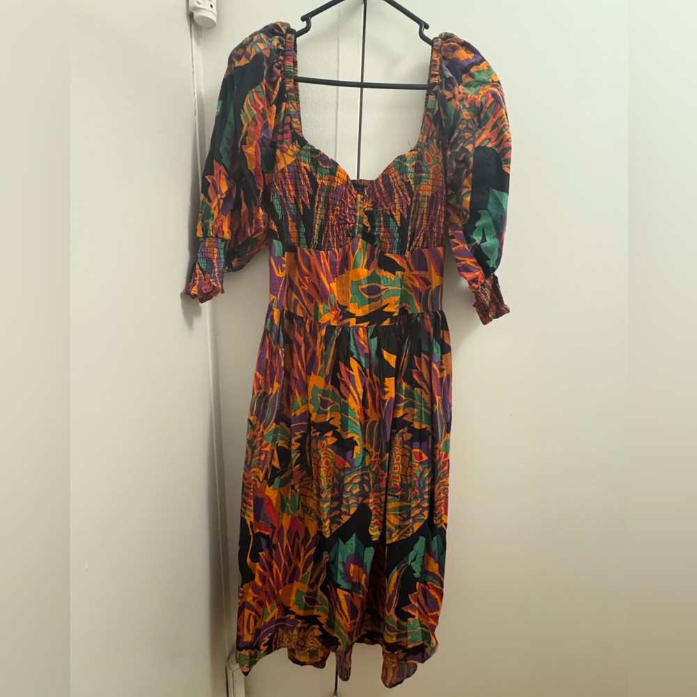 House of Harlow 1960 Colorful Long Sleeve Dress